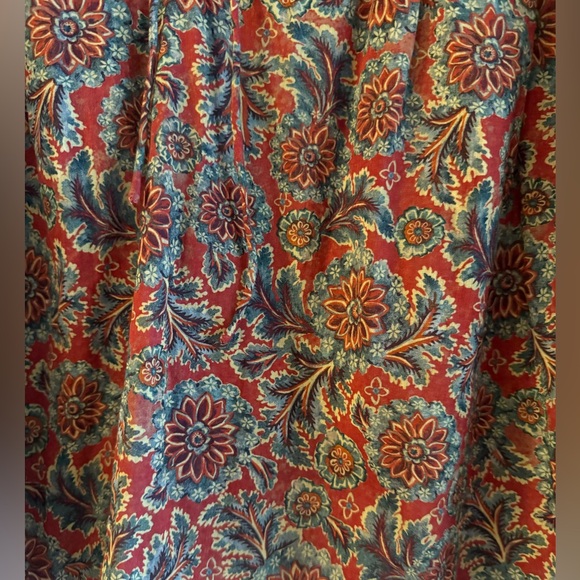 Doen The Renelle Top in L'Orange Soleil Fleurit - Picture 5 of 9